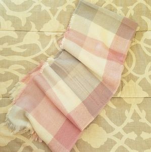 CLOSET CLOSING:  Pink Plaid Scarf
